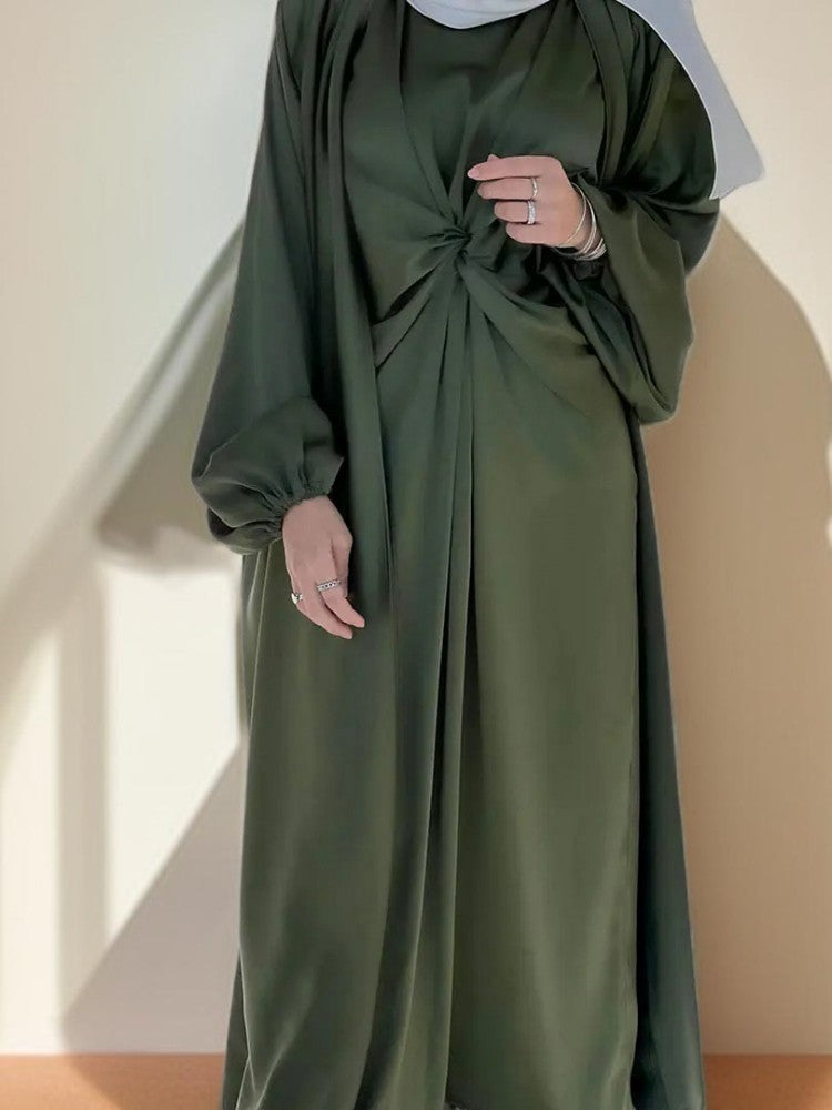 Luxury 2 piece abaya dress - Try Modest Limited 