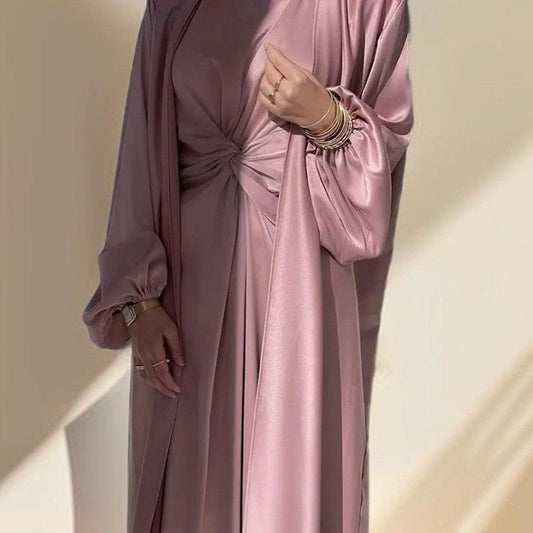 Luxury 2 piece abaya dress - Try Modest Limited 