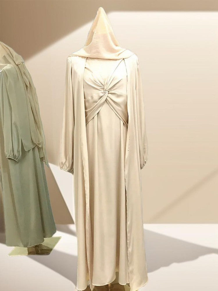 Luxury 2 piece abaya dress - Try Modest Limited