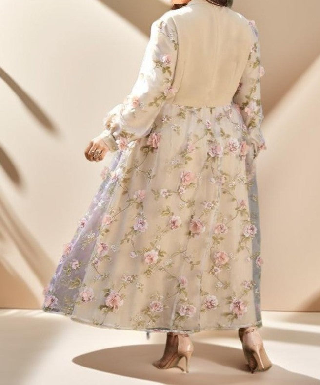 Luxury Floral Elegant maxi-plus size evening dress - Try Modest Limited