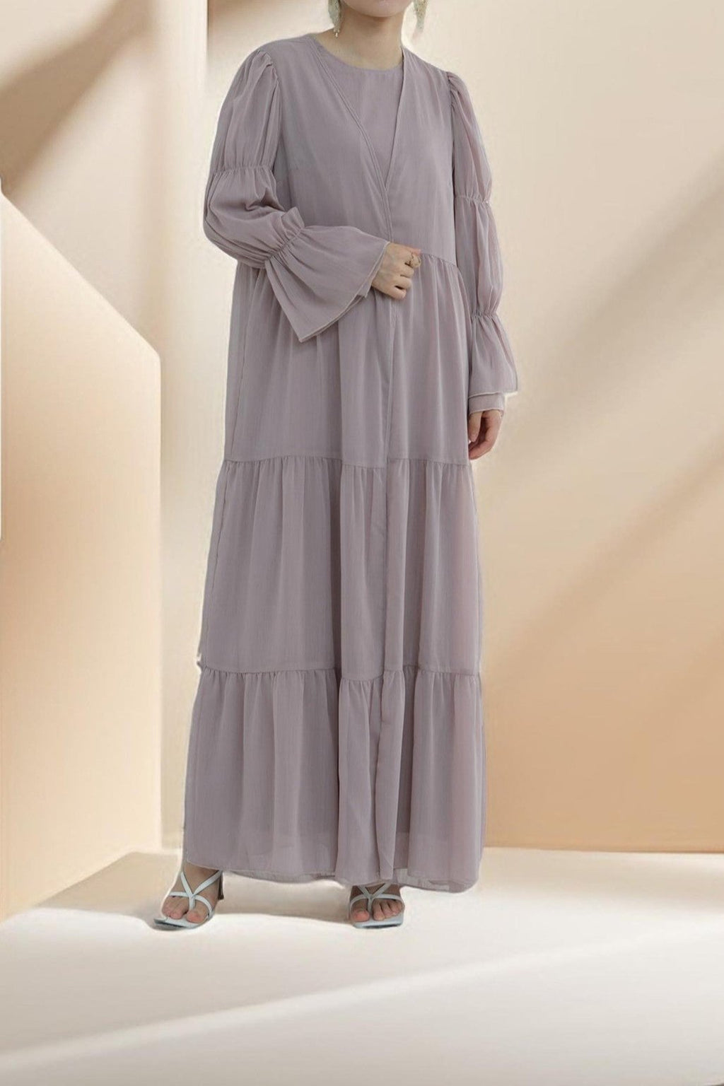 Lyana 2 PC Open Abaya - Try Modest Limited
