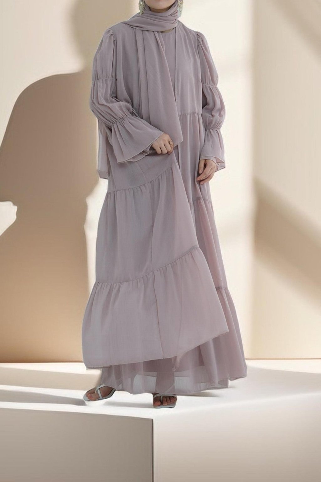 Lyana 2 PC Open Abaya - Try Modest Limited