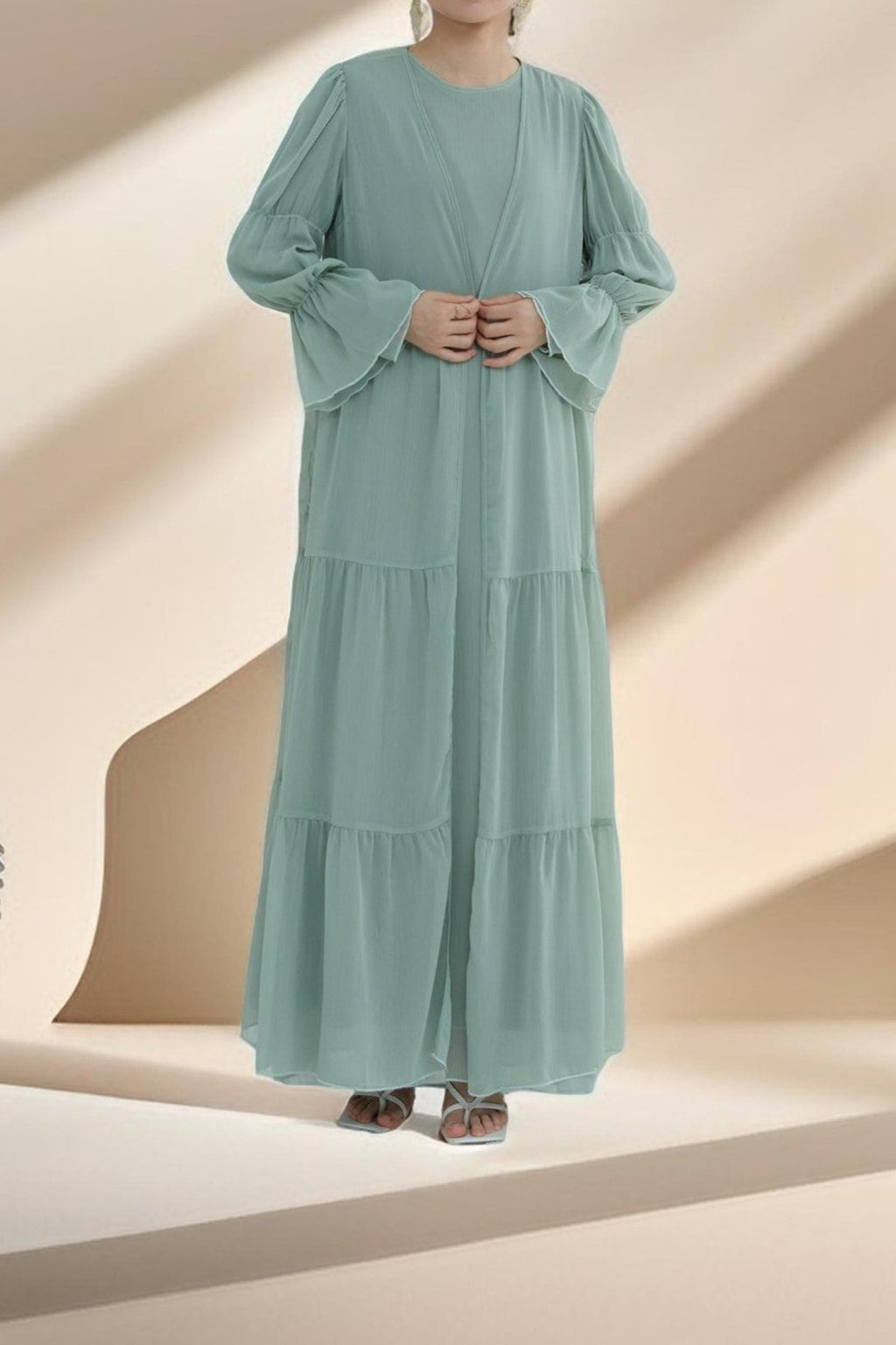 Lyana 2 PC Open Abaya - Try Modest Limited