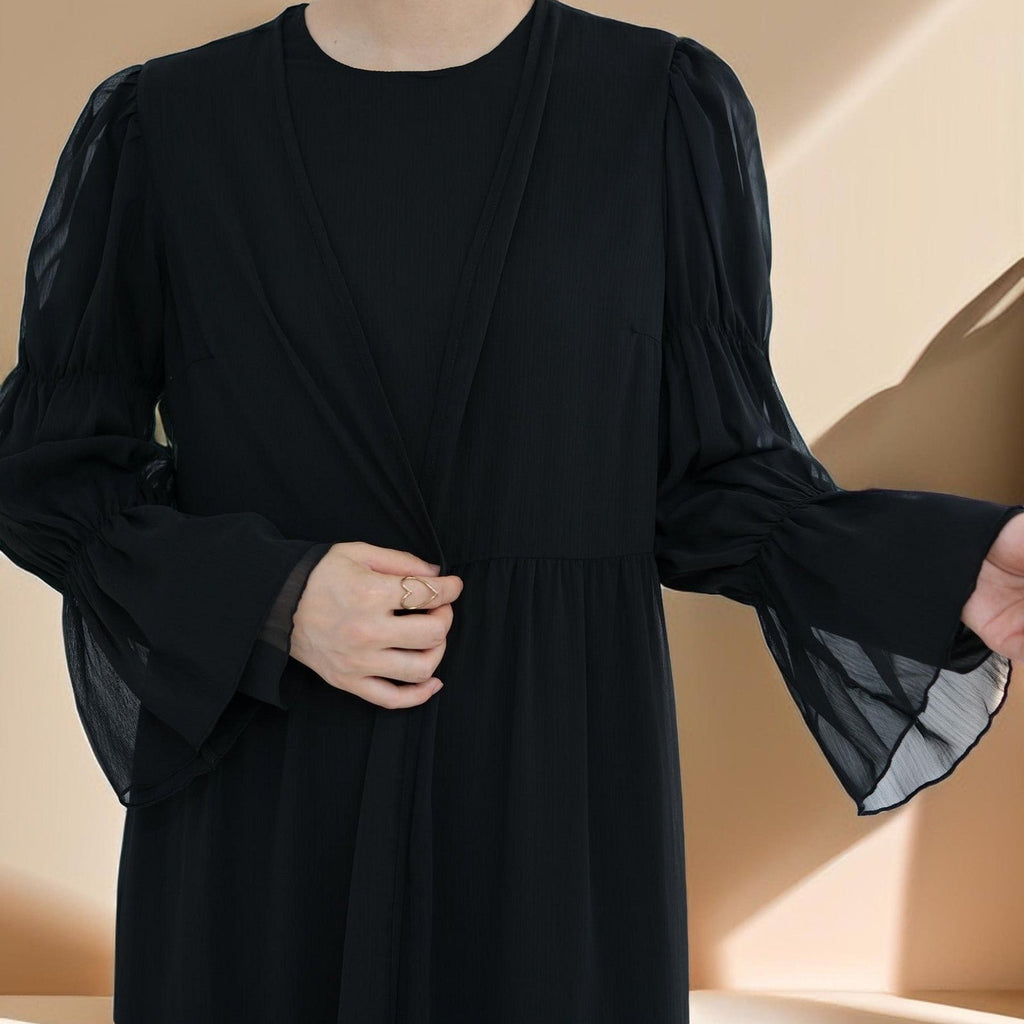 Lyana 2 PC Open Abaya - Try Modest Limited