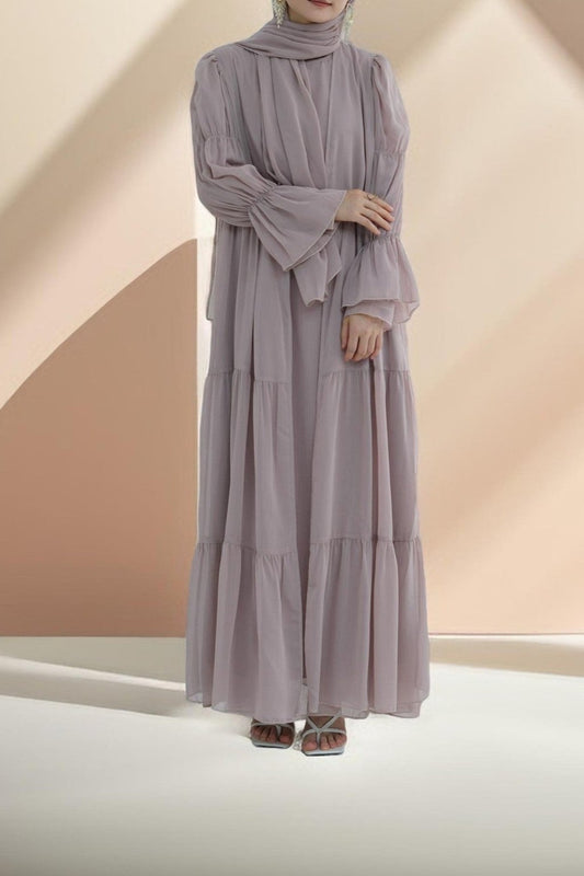 Lyana 2 PC Open Abaya Try Modest Limited