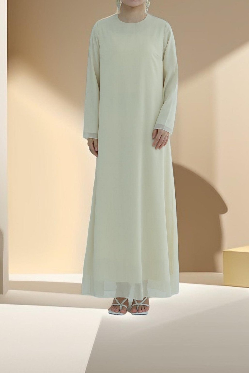 Lyana 2 PC Open Abaya