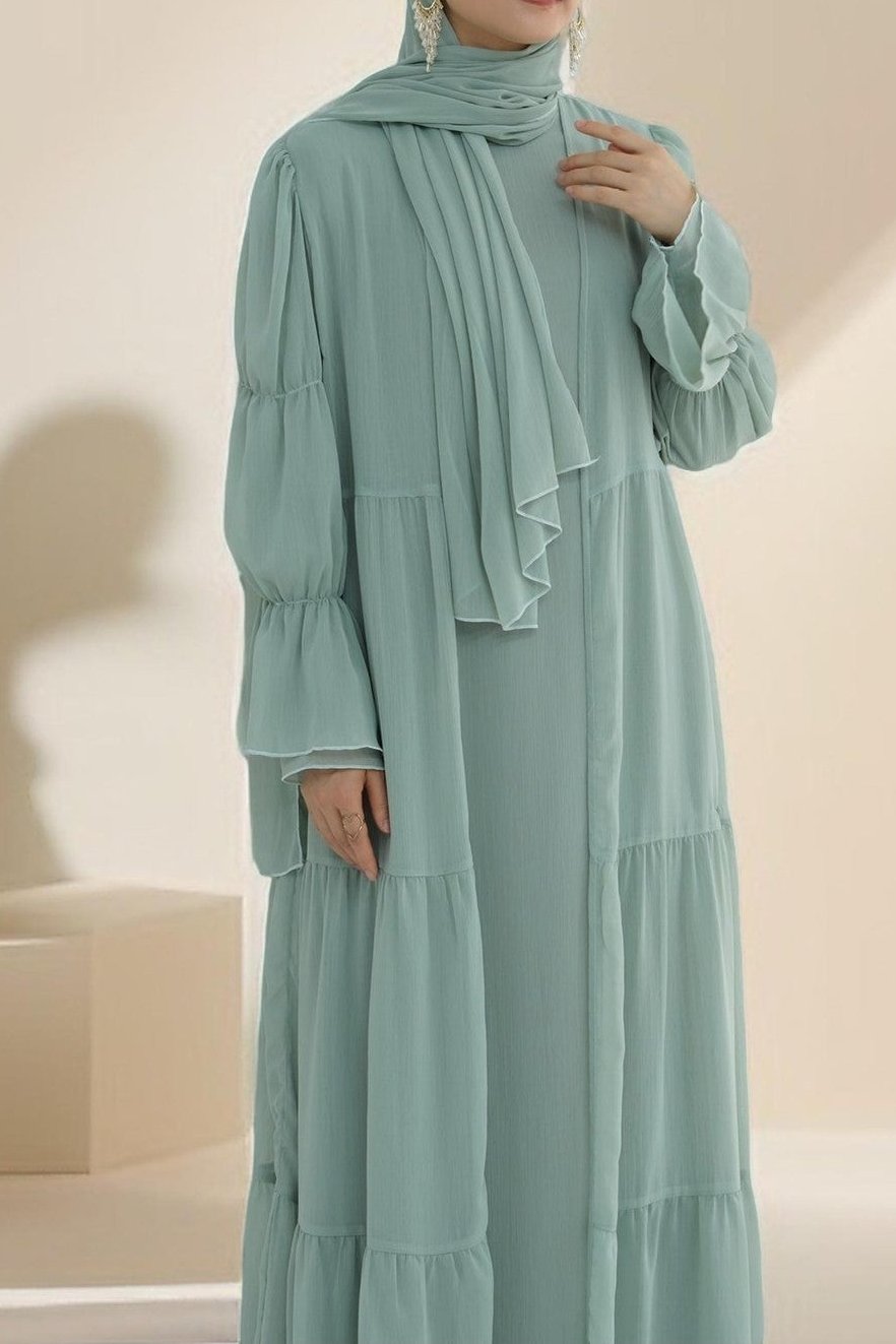 Lyana 2 PC Open Abaya