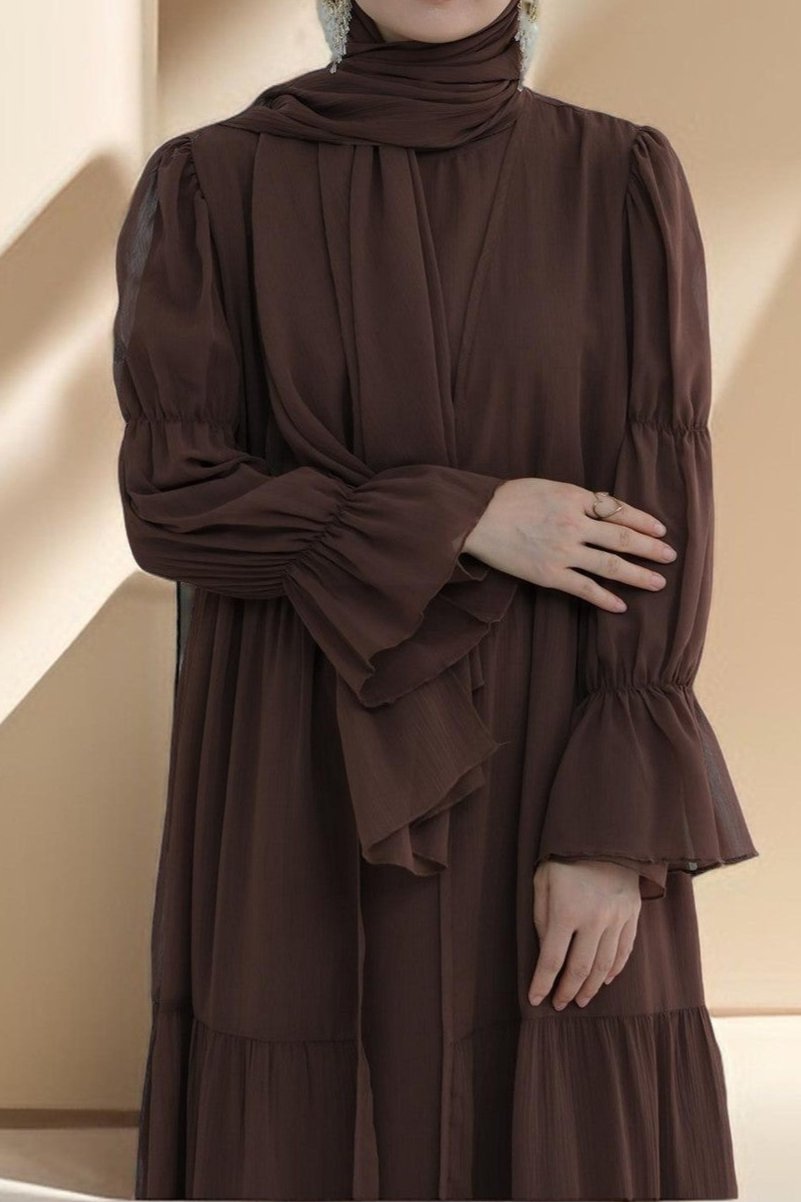 Lyana 2 pc açık abaya