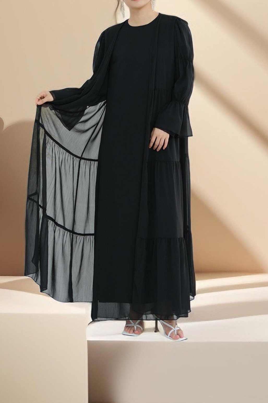 Lyana 2 pc açık abaya