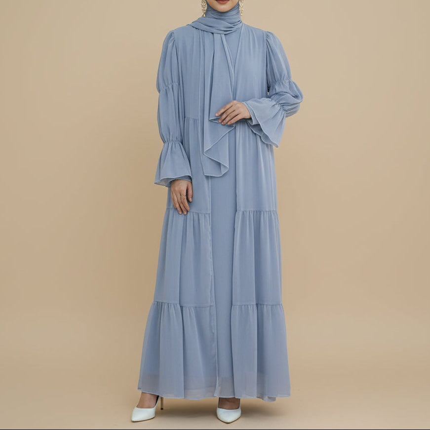 Lyana 2 PC Open Abaya - Try Modest Limited 