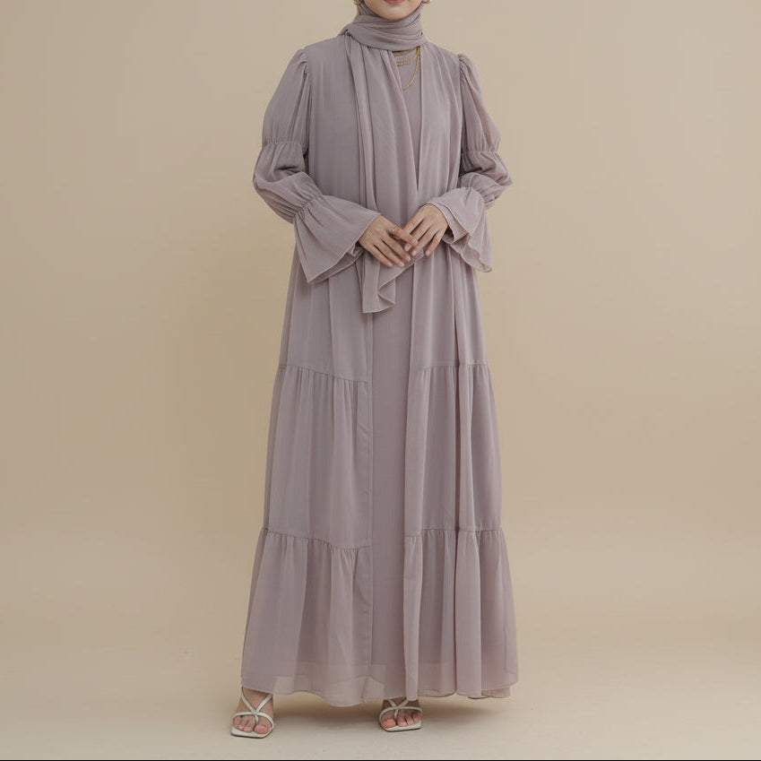 Lyana 2 PC Open Abaya - Try Modest Limited 