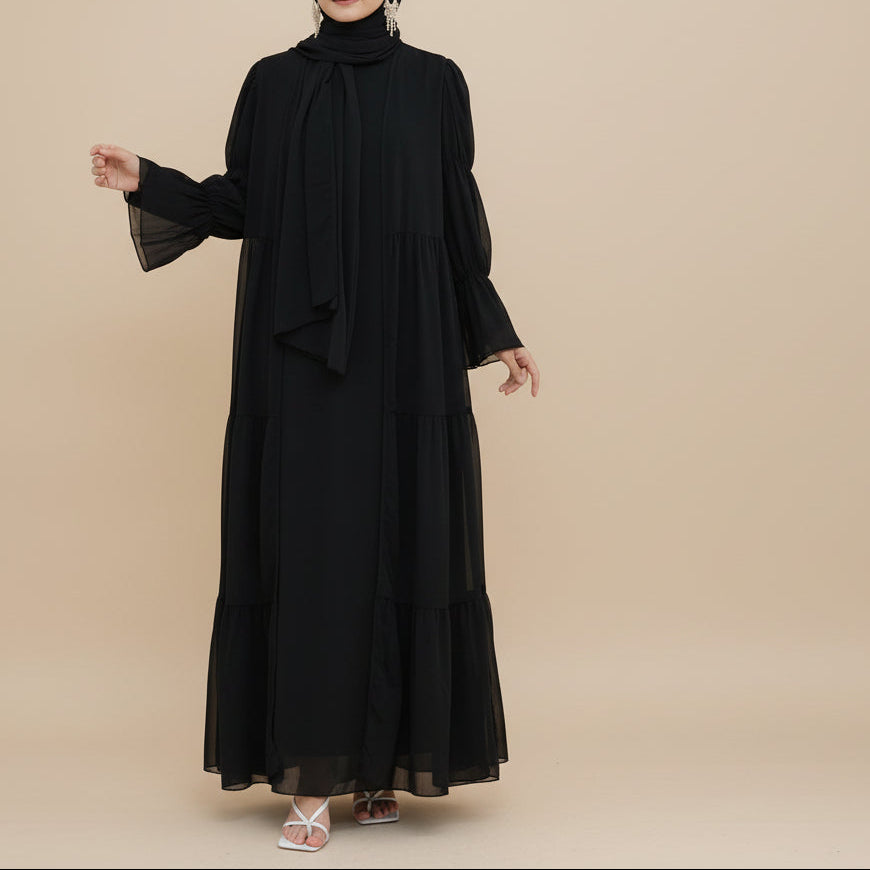Lyana 2 PC Open Abaya - Try Modest Limited 