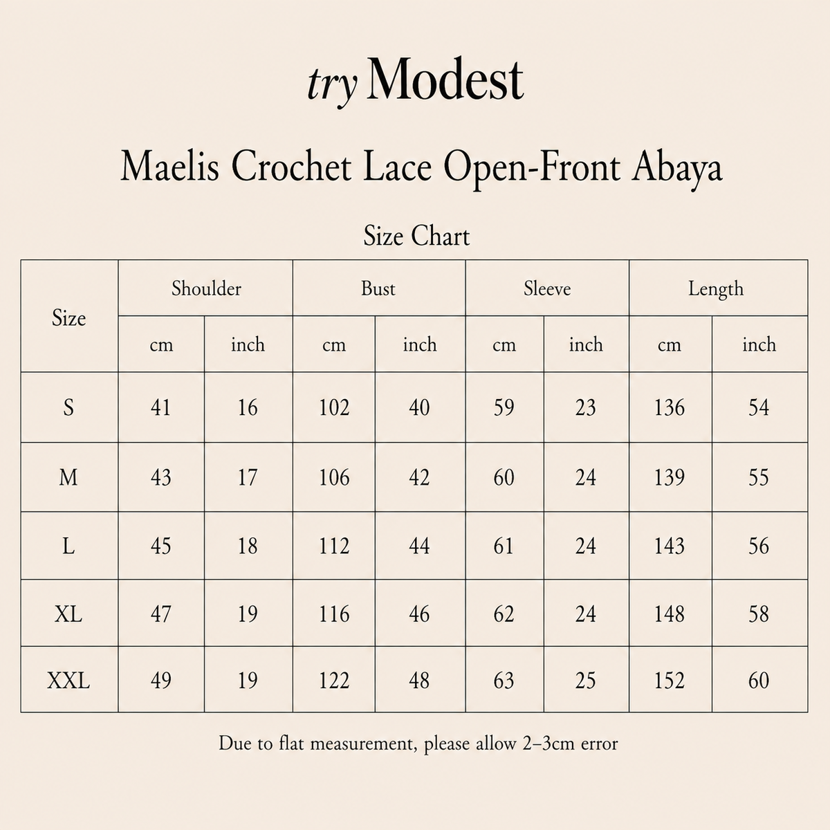 Maelis Crochet Lace Open-Front Abaya