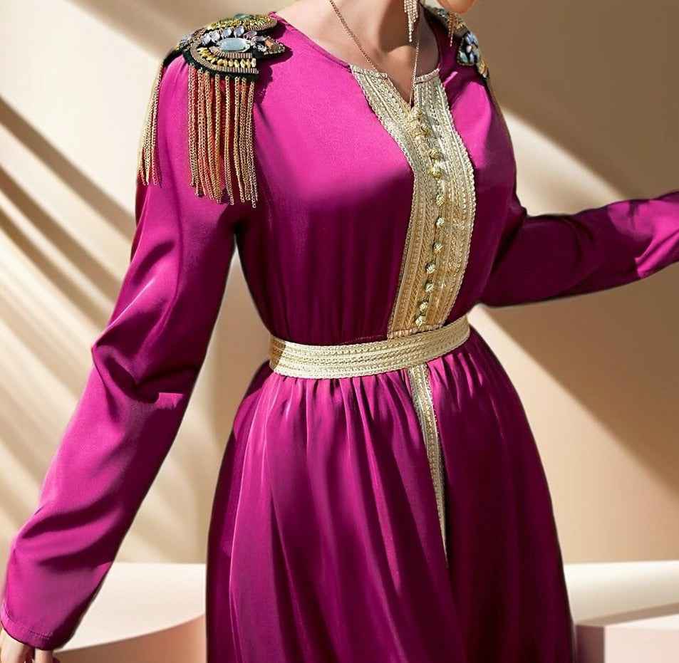 Magestic- Arabic style Full sleeve long maxi dress - Try Modest Limited