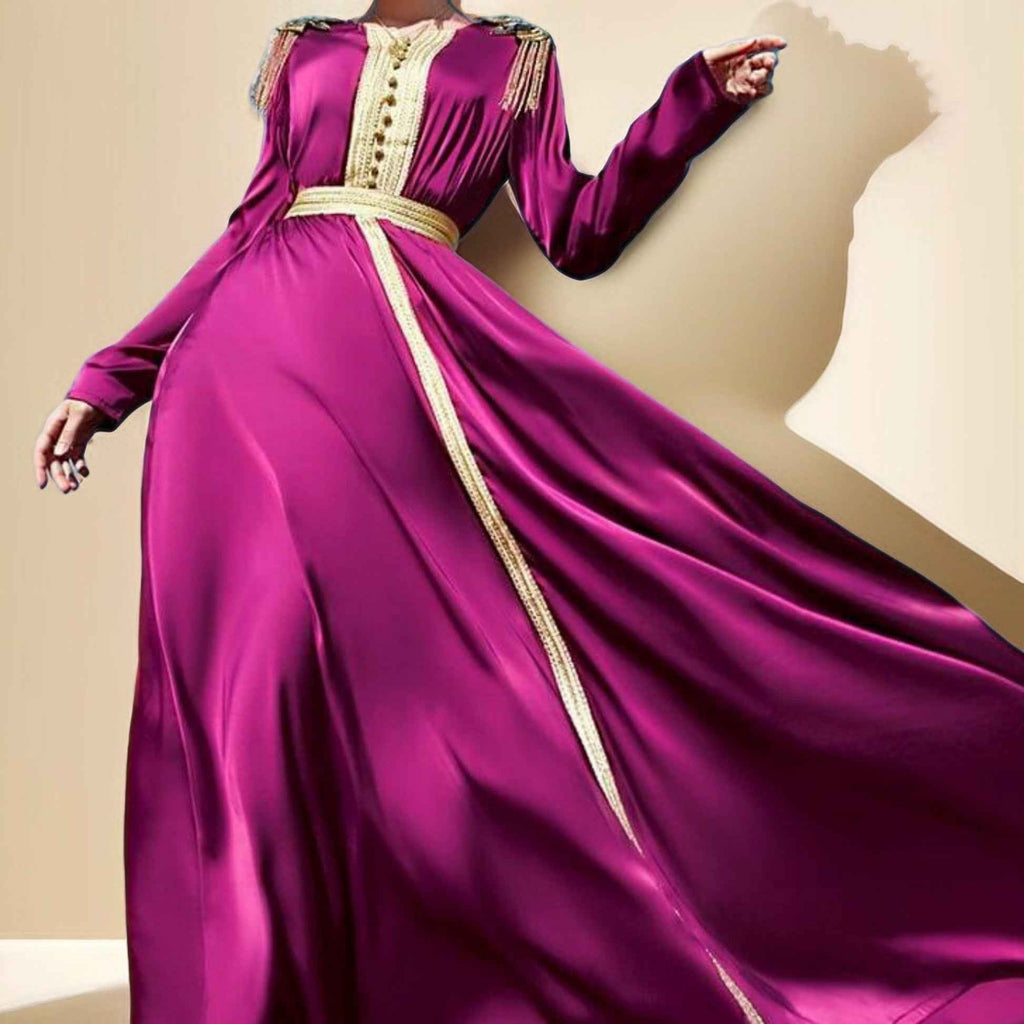Magestic- Arabic style Full sleeve long maxi dress - Try Modest Limited