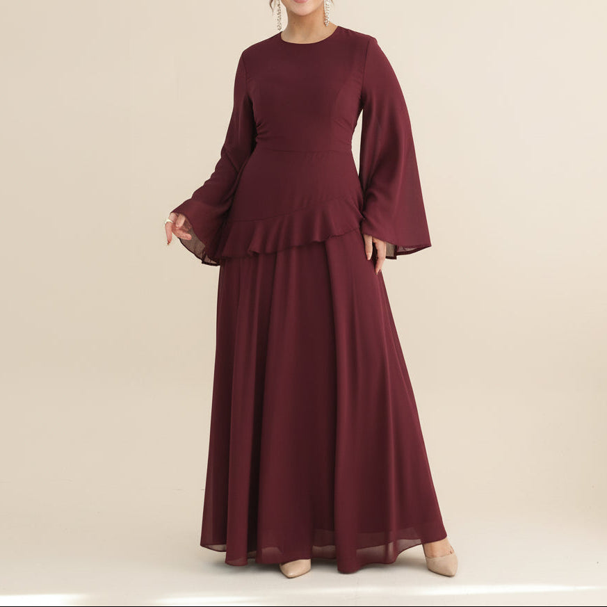 Mahveen Long Sleeve Modest Maxi Dress - Try Modest Limited 