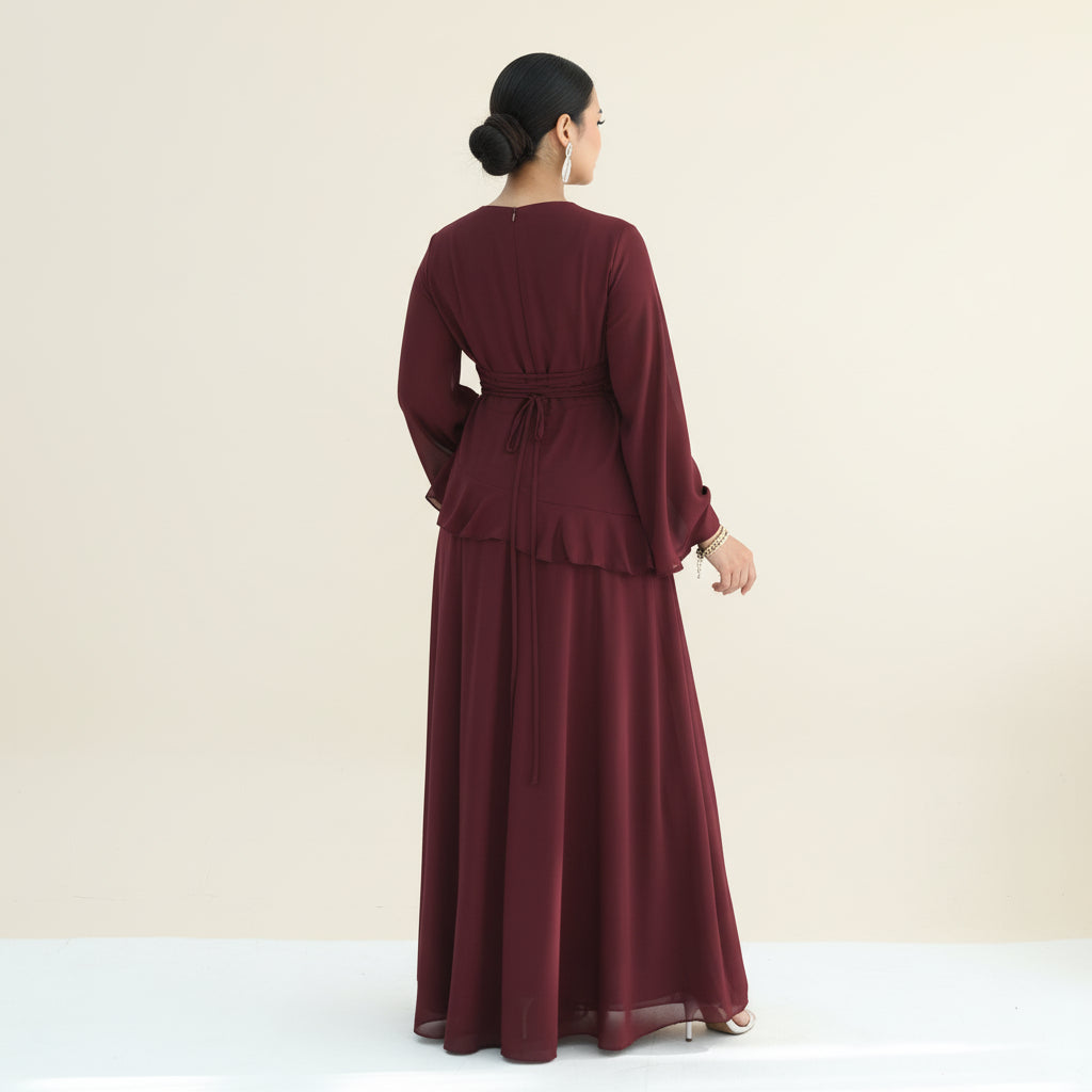 Mahveen Long Sleeve Modest Maxi Dress - Try Modest Limited 