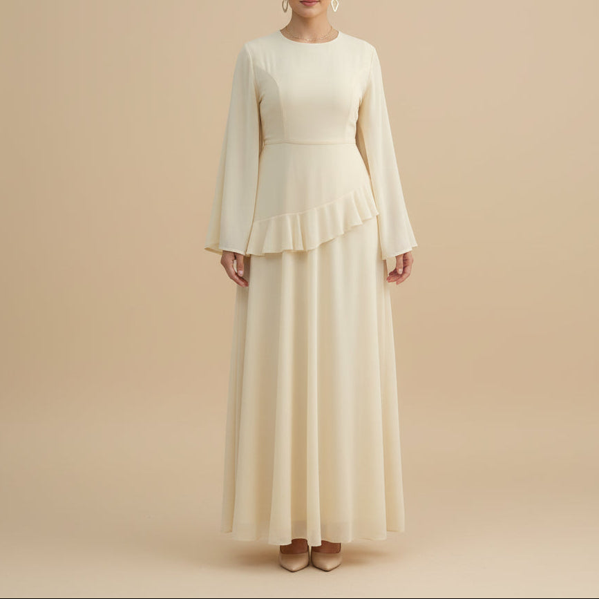 Mahveen Long Sleeve Modest Maxi Dress - Try Modest Limited 