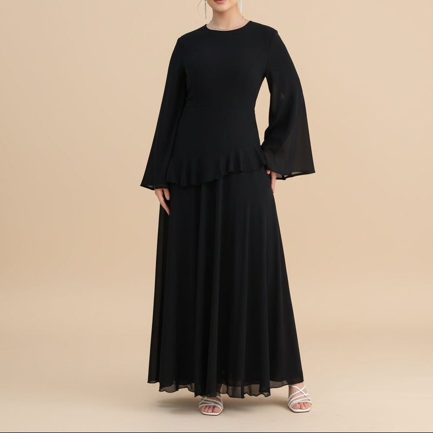 Mahveen Long Sleeve Modest Maxi Dress - Try Modest Limited 