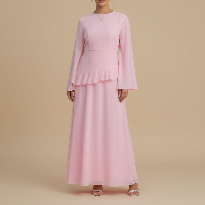 Mahveen Long Sleeve Modest Maxi Dress - Try Modest Limited 