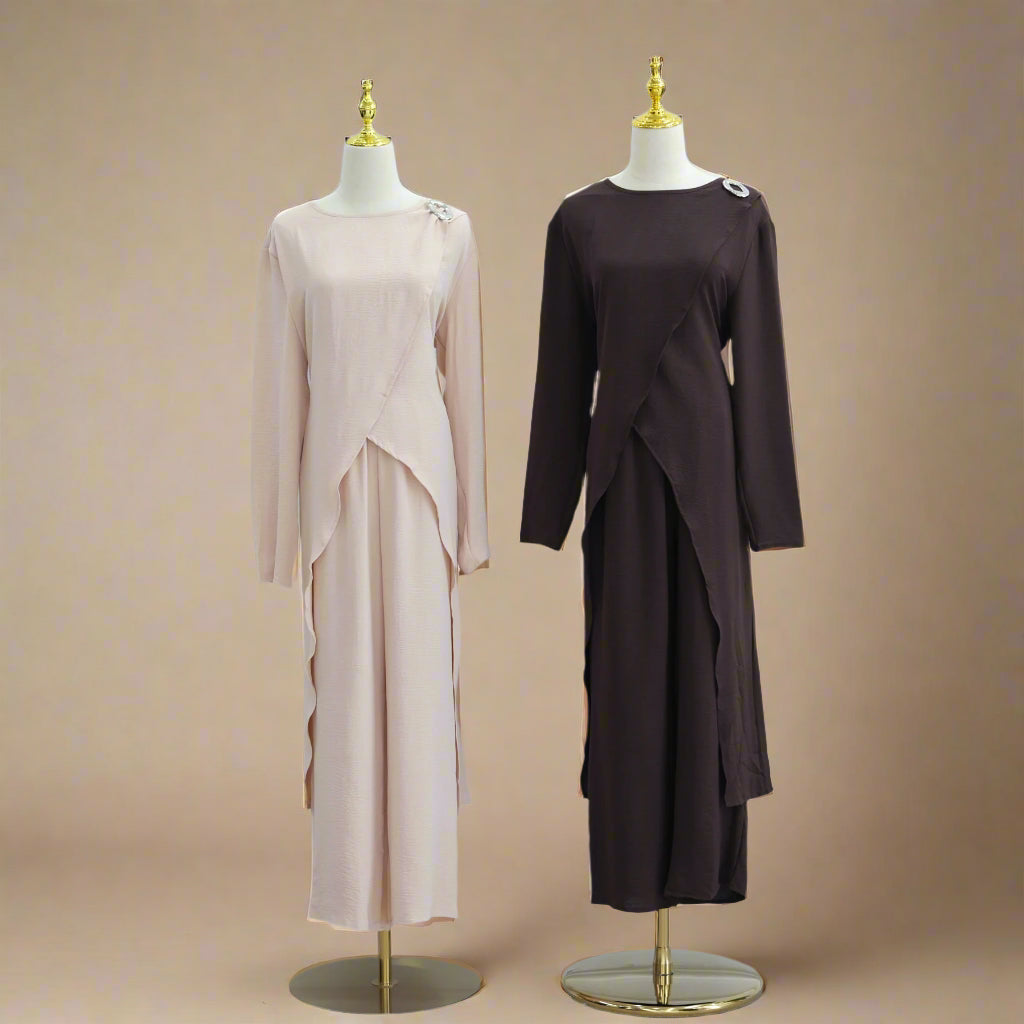 Maram Asymmetric Top & Pants Set