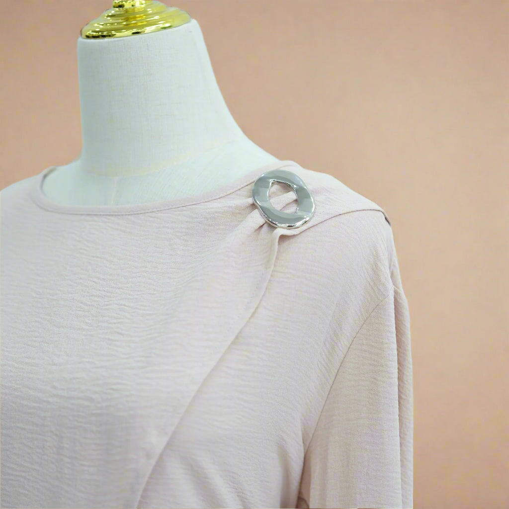 Maram Asimetrik Üst ve Pantolon Takımı