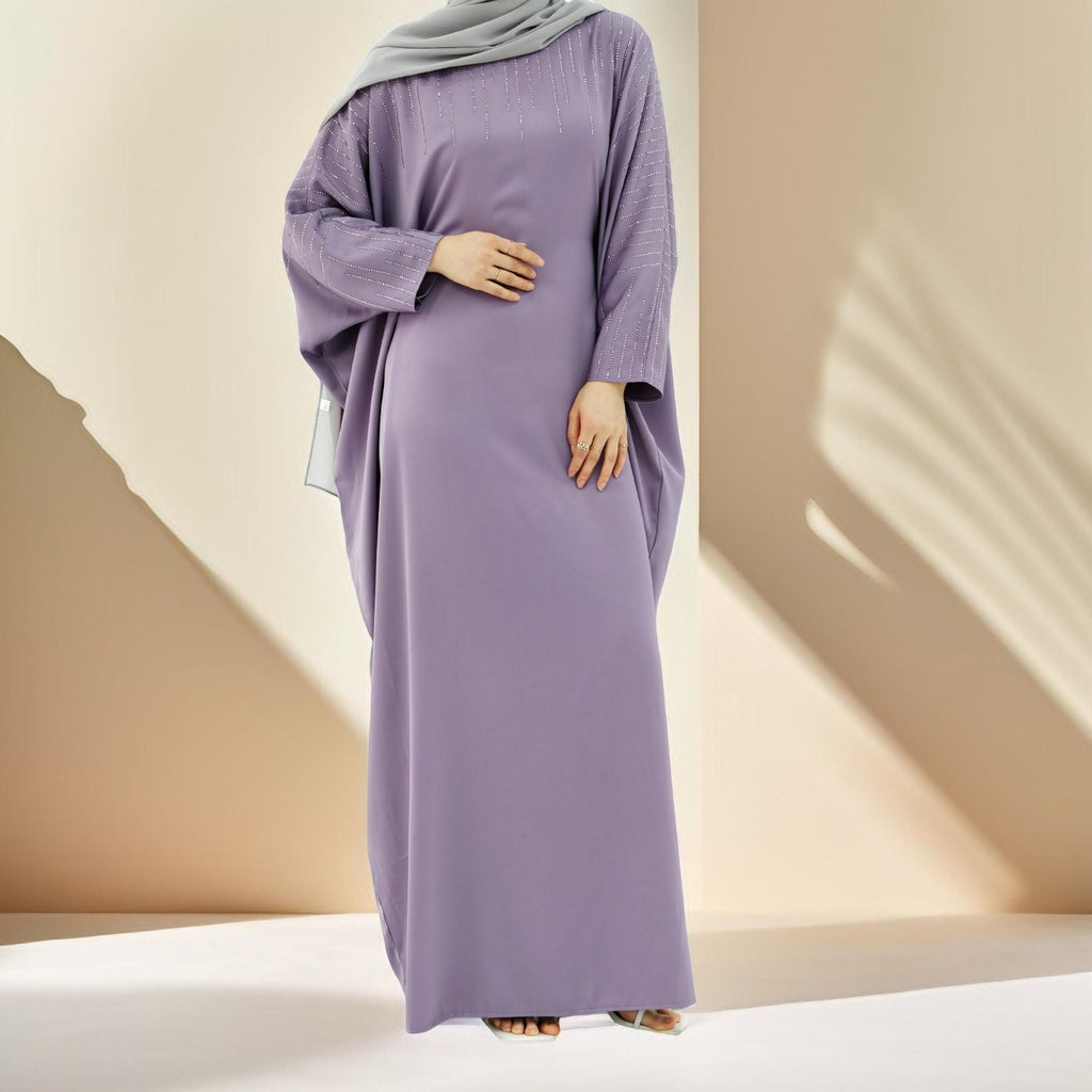 Maria Embellished Kaftan Abaya - Try Modest Limited
