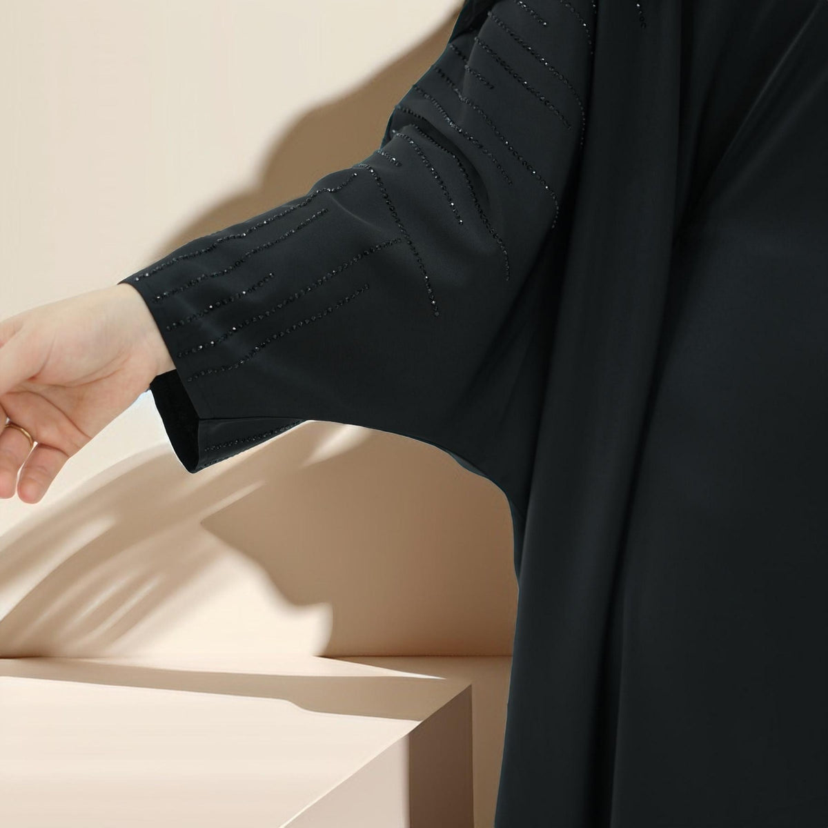 Maria Embellished Kaftan Abaya - Try Modest Limited