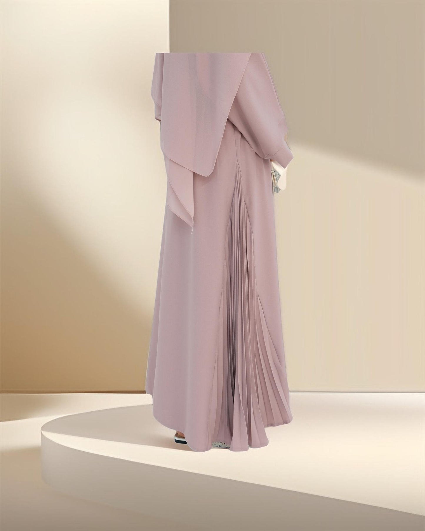 Marjan Side Pleated Kimono Abaya Try Modest Limited