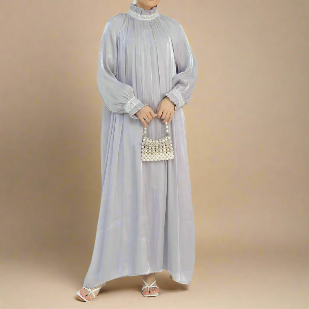 Mira - Twilight Elegance Embellished Maxi Dress - Try Modest Limited