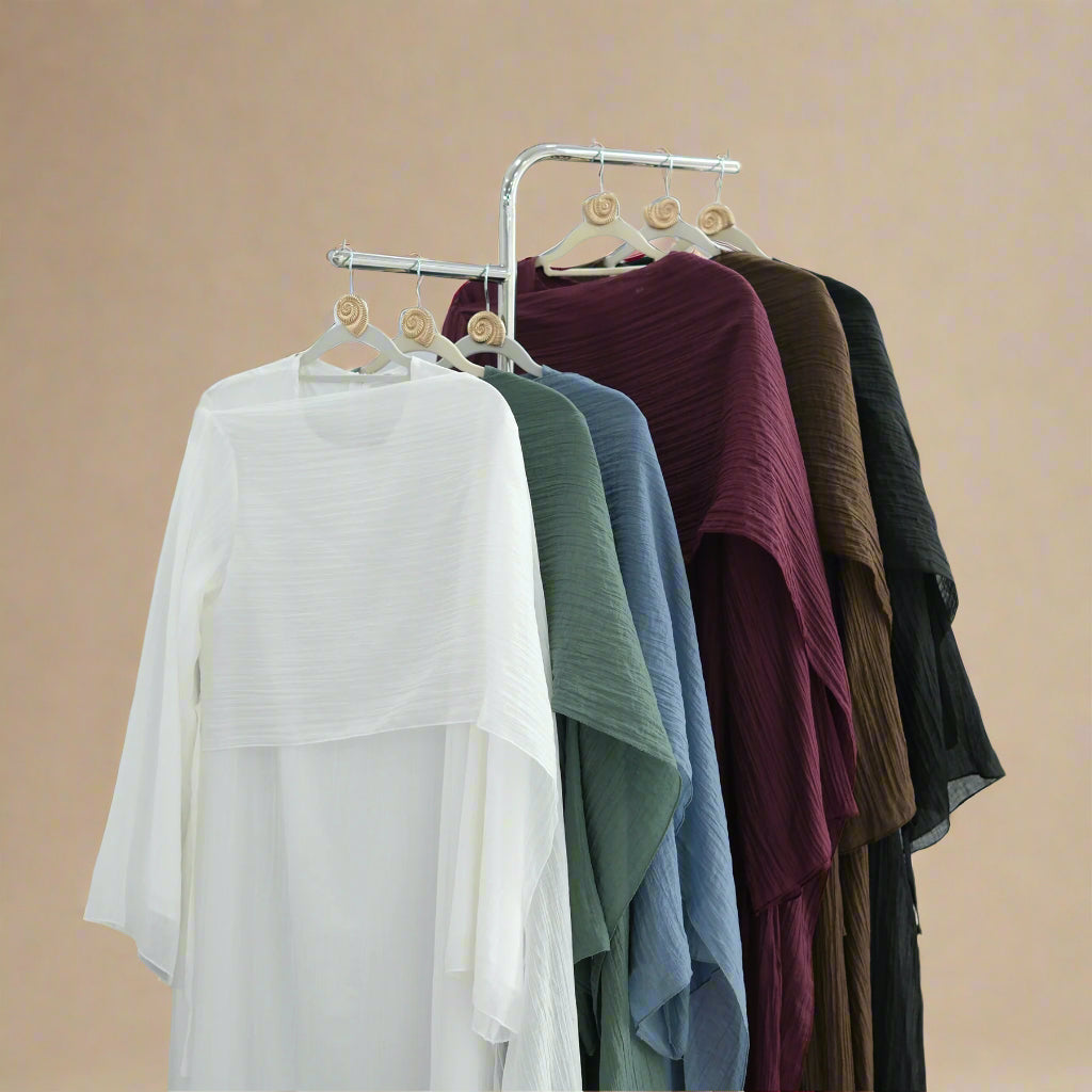 Maya Pleated Long Sleeve Modest Maxi Dress - Try Modest Limited