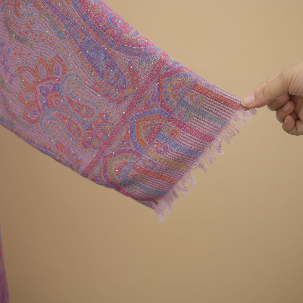 Meher Pashmina Paisley Abaya og Hijab-sett