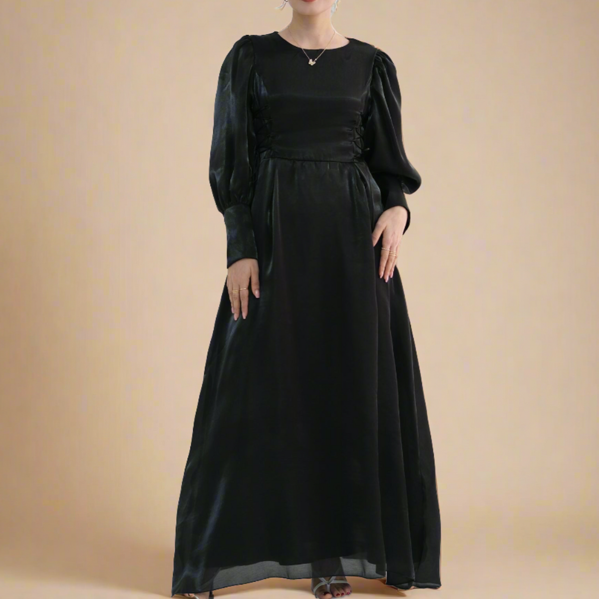 Merida long sleeve modest evening dress - Try Modest Limited