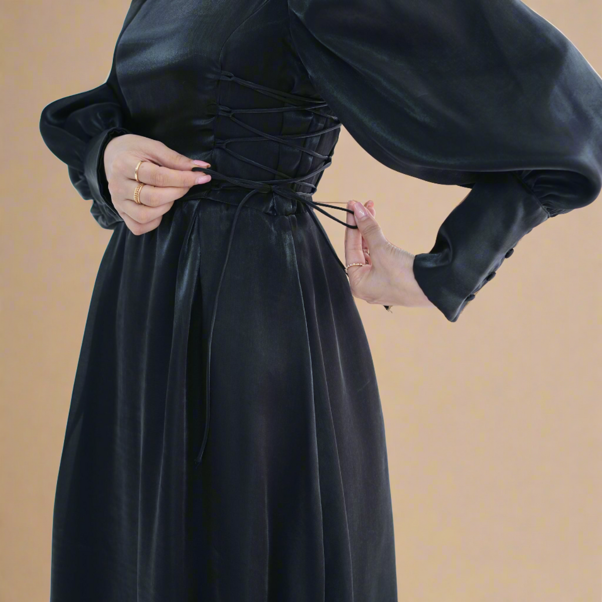 Merida long sleeve modest evening dress - Try Modest Limited