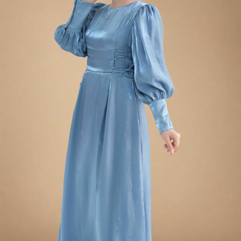 Merida long sleeve modest evening dress - Try Modest Limited