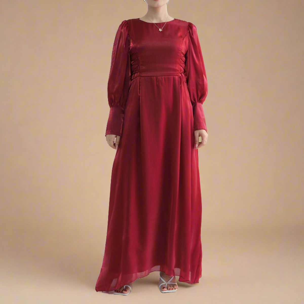 Merida long sleeve modest evening dress - Try Modest Limited