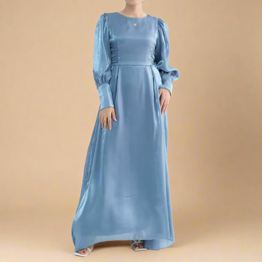 Merida long sleeve modest evening dress - Try Modest Limited
