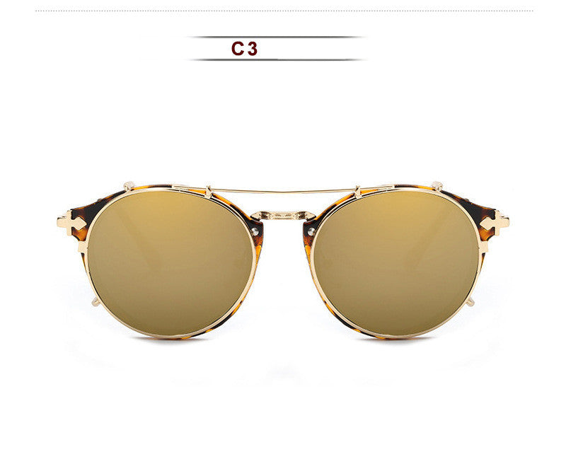 Metal Round Ladies Outdoor Sunglasses Set Mirror - Try Modest Limited