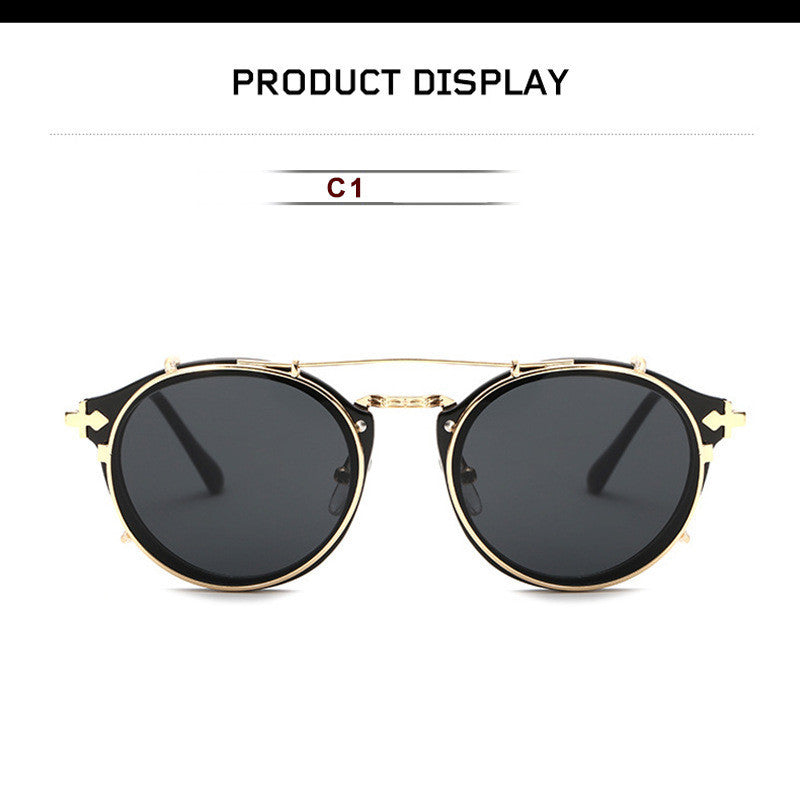 Metal Round Ladies Outdoor Sunglasses Set Mirror - Try Modest Limited