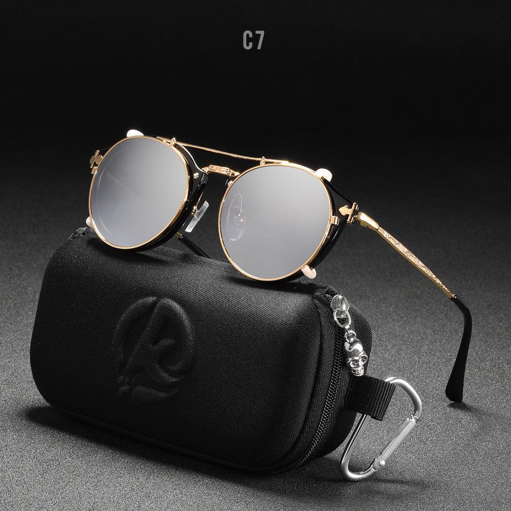 Metal Round Ladies Outdoor Sunglasses Set Mirror - Try Modest Limited