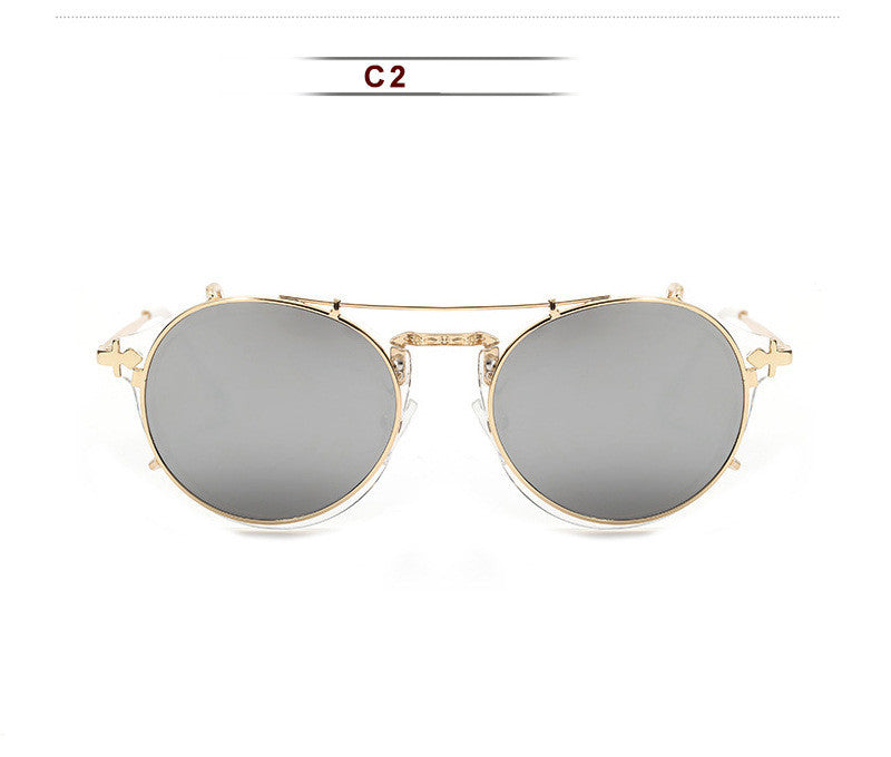 Metal Round Ladies Outdoor Sunglasses Set Mirror - Try Modest Limited