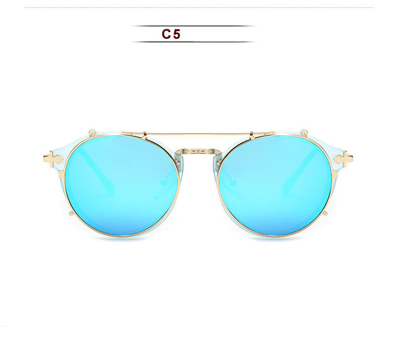 Metal Round Ladies Outdoor Sunglasses Set Mirror - Try Modest Limited