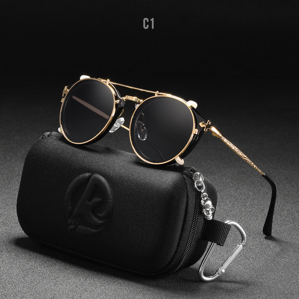 Metal Round Ladies Outdoor Sunglasses Set Mirror - Try Modest Limited