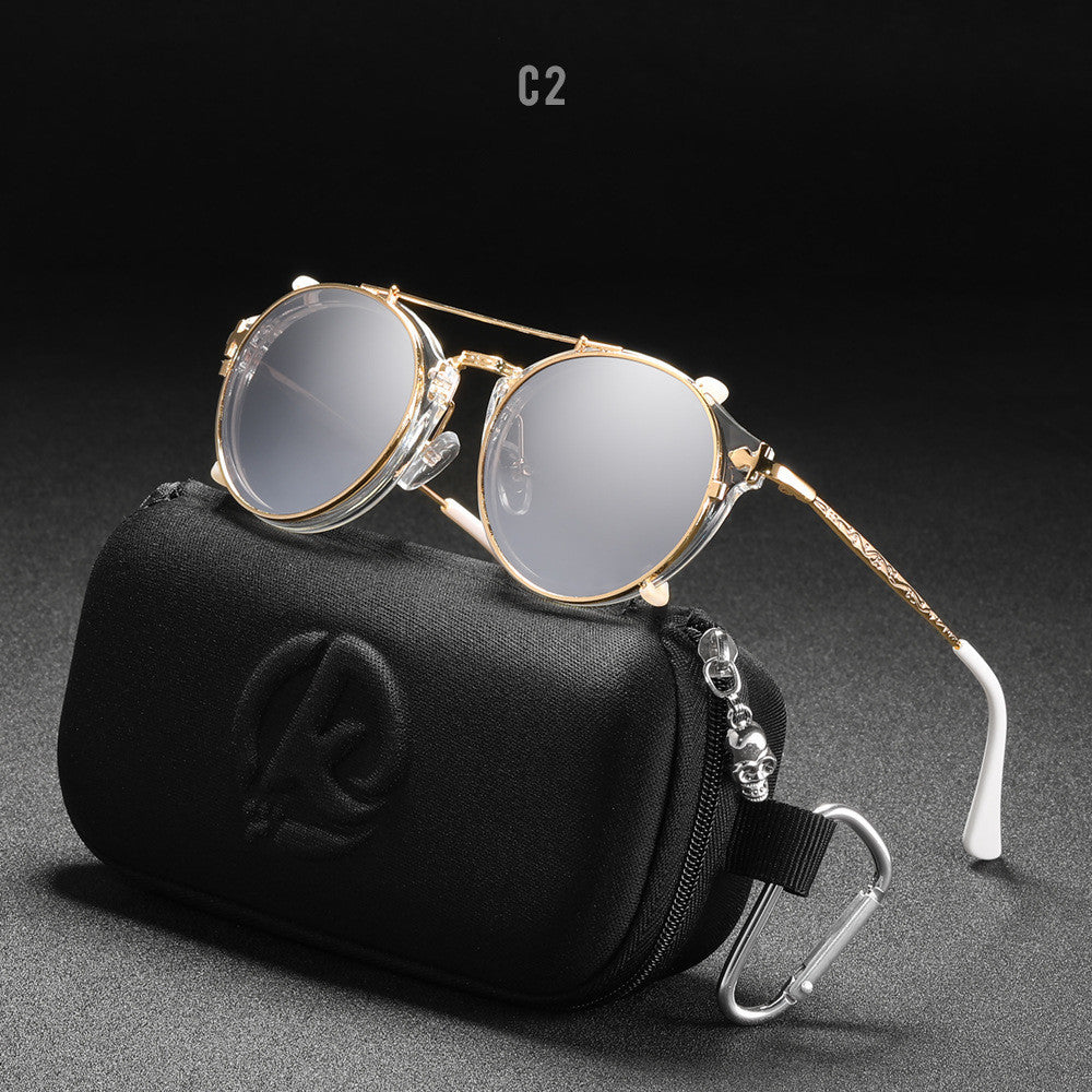 Metal Round Ladies Outdoor Sunglasses Set Mirror - Try Modest Limited