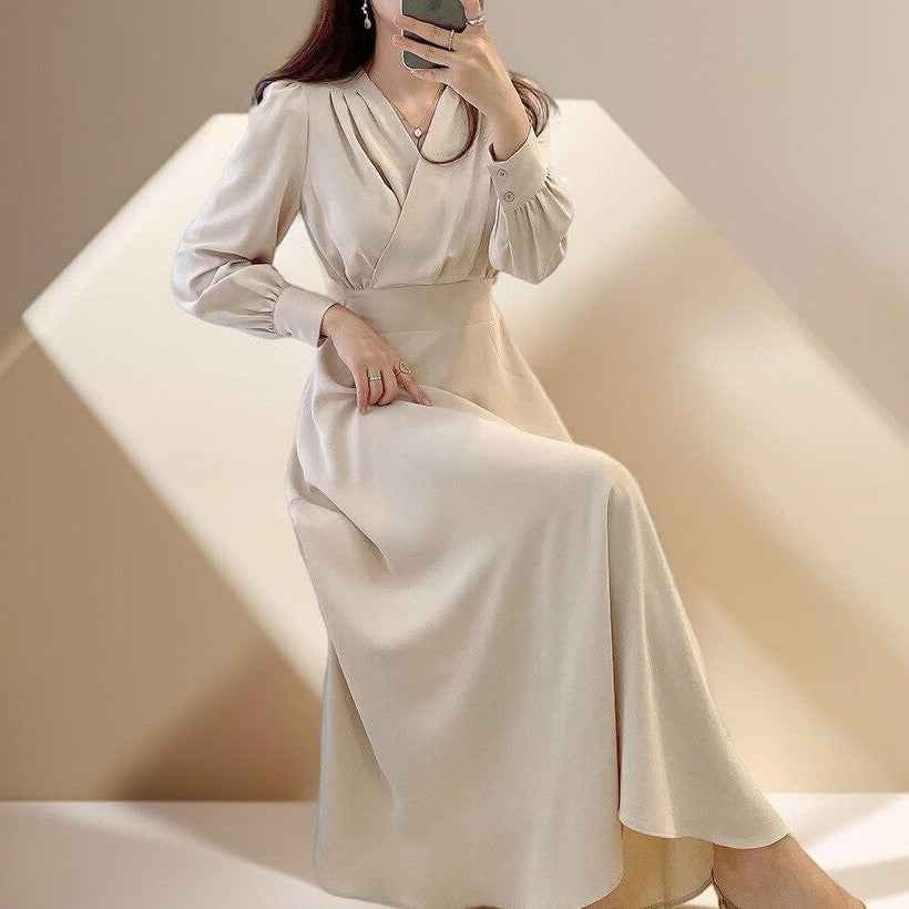 Midi A-Line maxi dress Non-Stretchable Full sleeve - Try Modest Limited