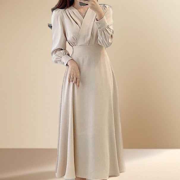 a-line modest maxi dress product info and reviews Essential Flow Crepe Maxi Dress with Pockets Everyday Modest Abaya Chocolate Brown / M