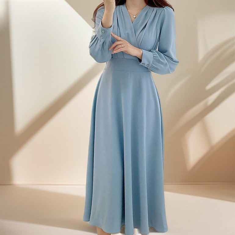 Midi A-Line maxi dress Non-Stretchable Full sleeve - Try Modest Limited