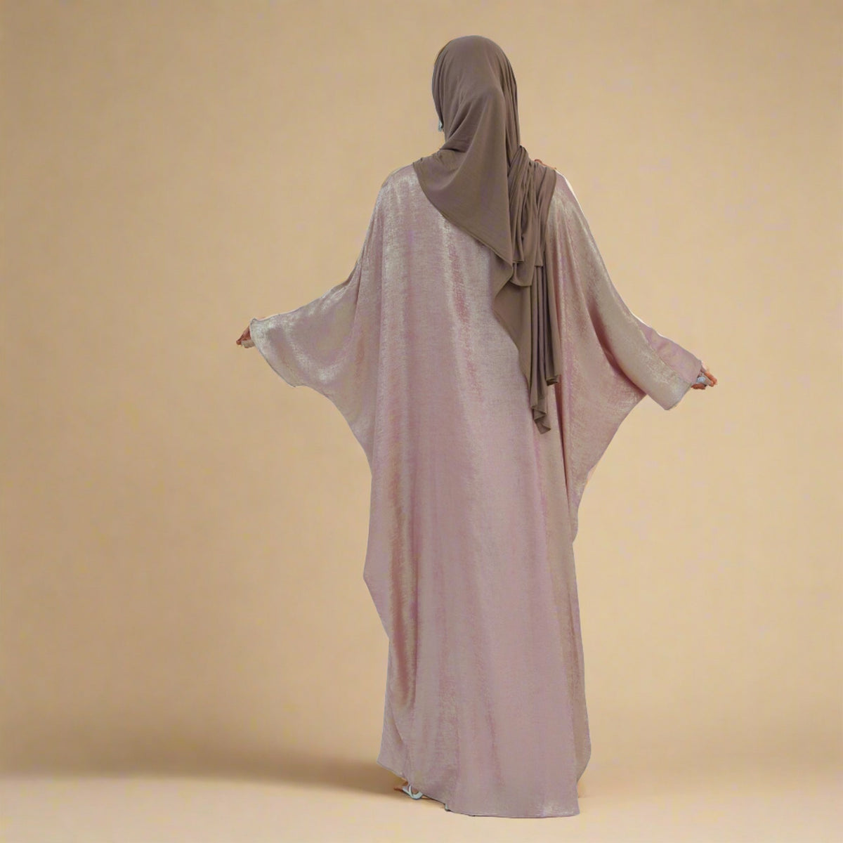 Midnight Moonlight: Dubai Batwing Abaya Kaftan - Try Modest Limited