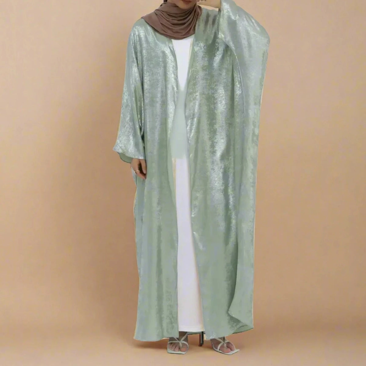 Midnight Moonlight: Dubai Batwing Abaya Kaftan - Try Modest Limited