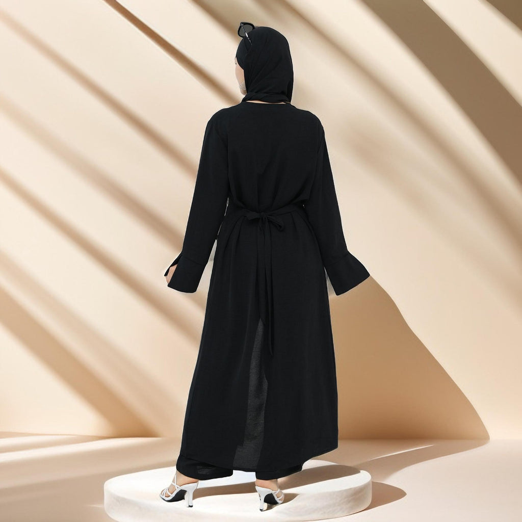 Milan Button-Down Tunic Abaya and Pants Set - Try Modest Limited